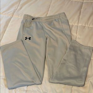 Under Armour Grey Athletic Pant Youth Large  12-14